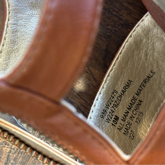 White Mountain Dharma Brown Front Zip Wedge Heels 4" Women 10 - Picture 8 of 10